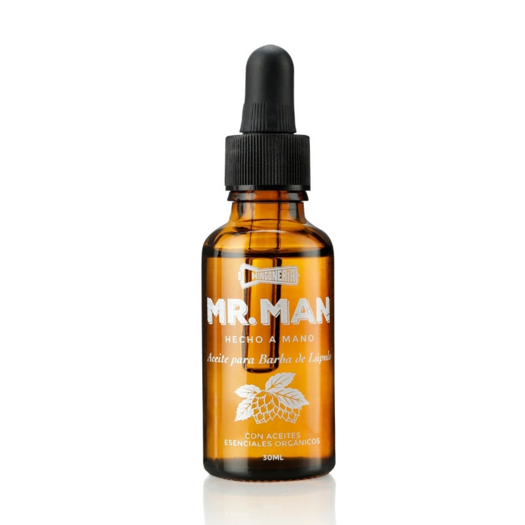 Aceite para barba La Chingonería Mr. Man con gotero, 30 ml
