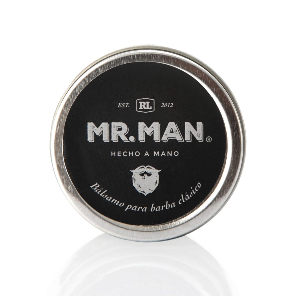 Bálsamo para barba Clásico Mr. Man en lata metálica, 60 g