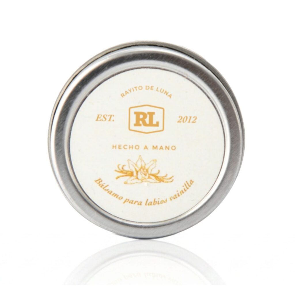 Bálsamo para labios de vainilla Rayito de Luna en envase de aluminio, 30 g