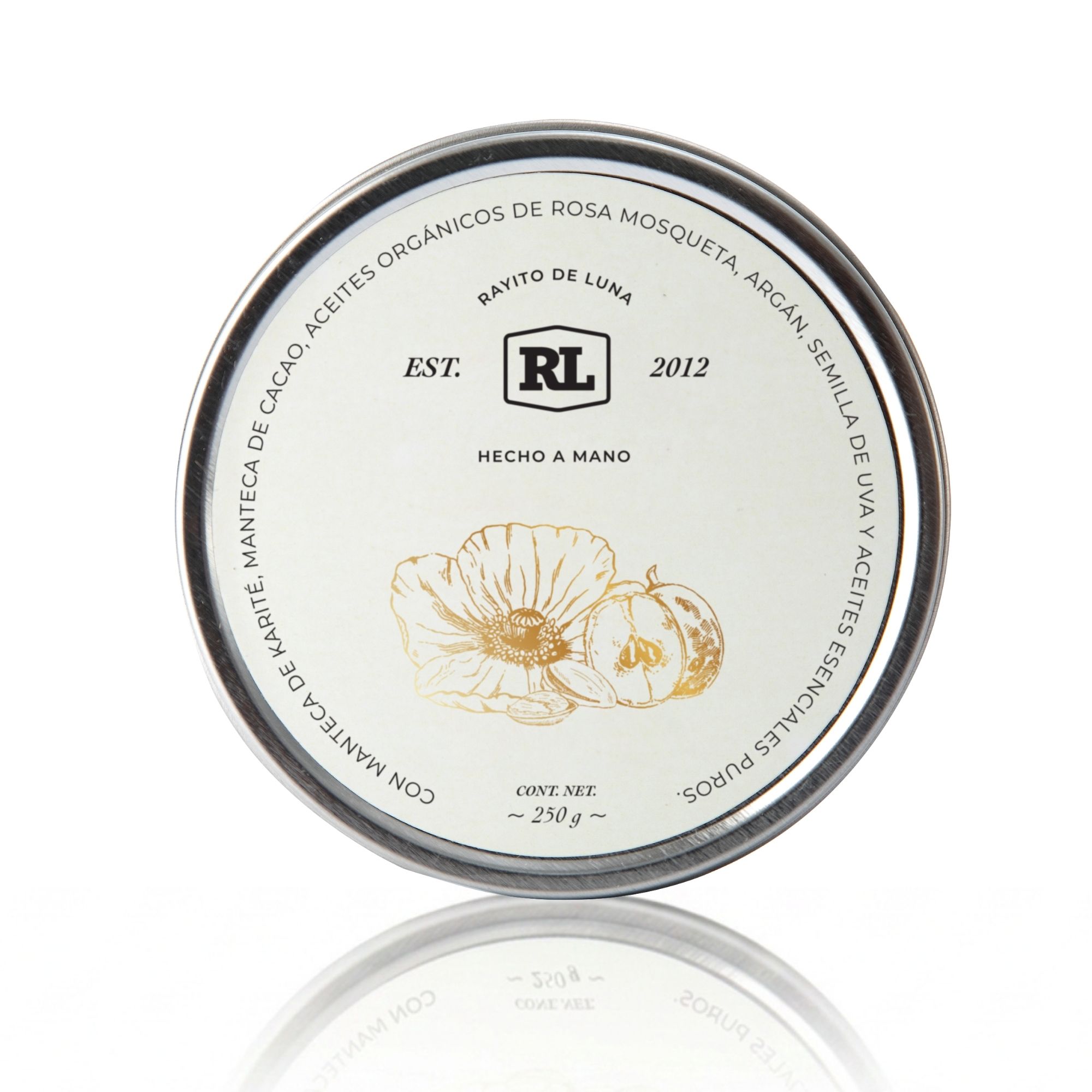 Crema regeneradora Rayito de Luna en envase de aluminio, 250 g